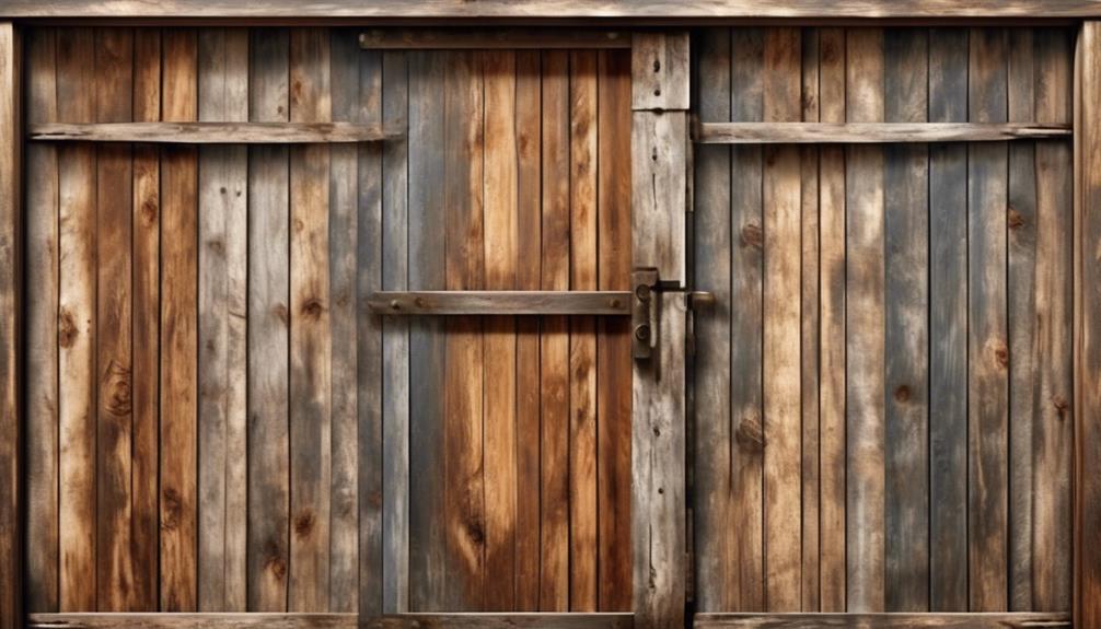 vintage barn door panel