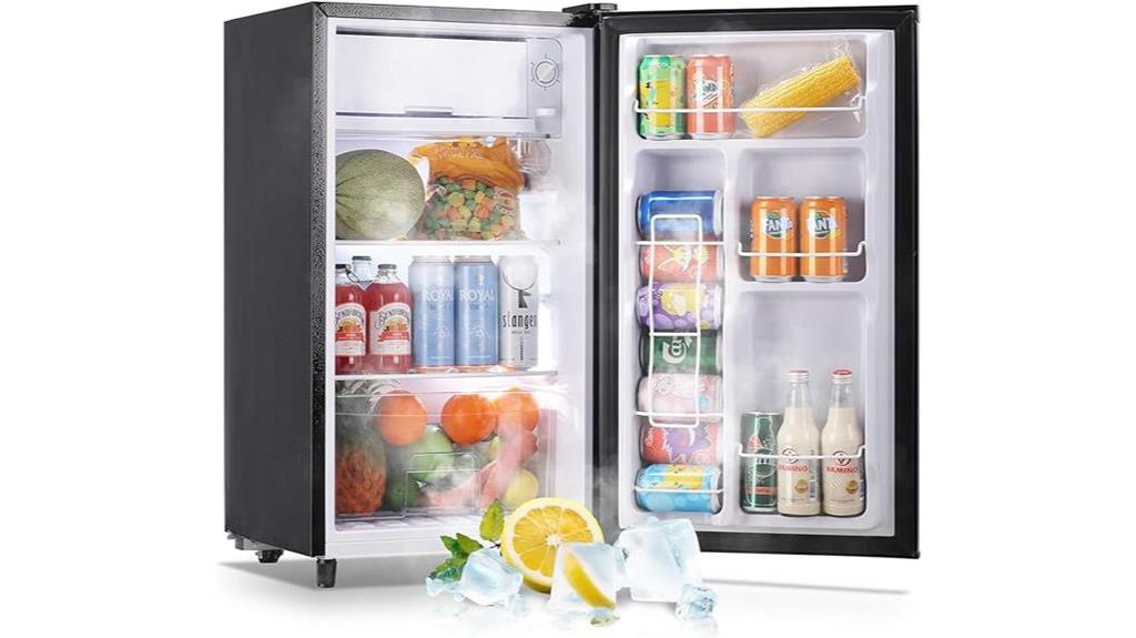 wanai mini fridge with freezer