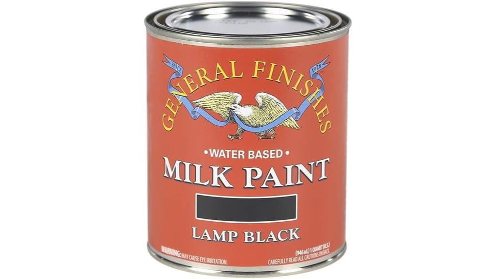 water based quart of lamp black paint