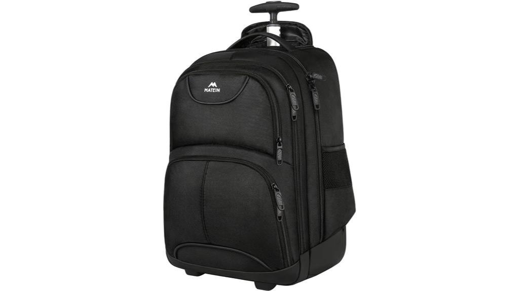 water resistant wheeled backpack