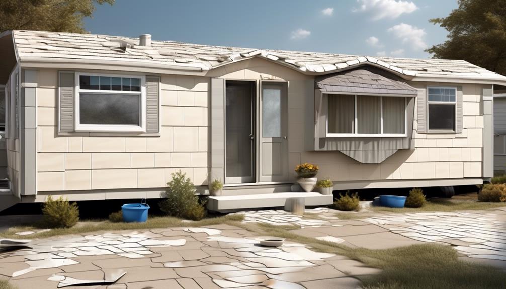 weight of tile affects mobile homes
