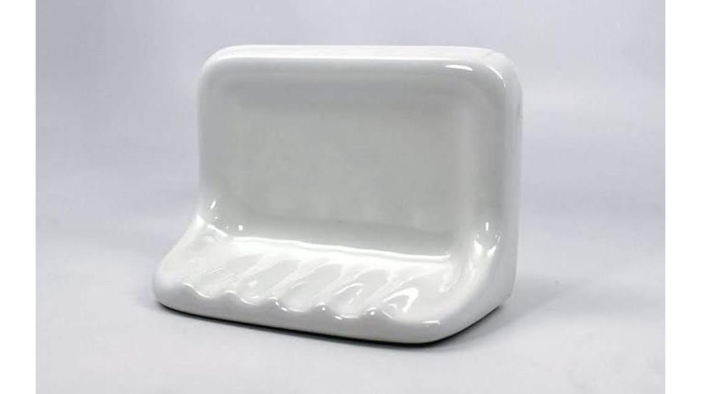 white ceramic shower soap