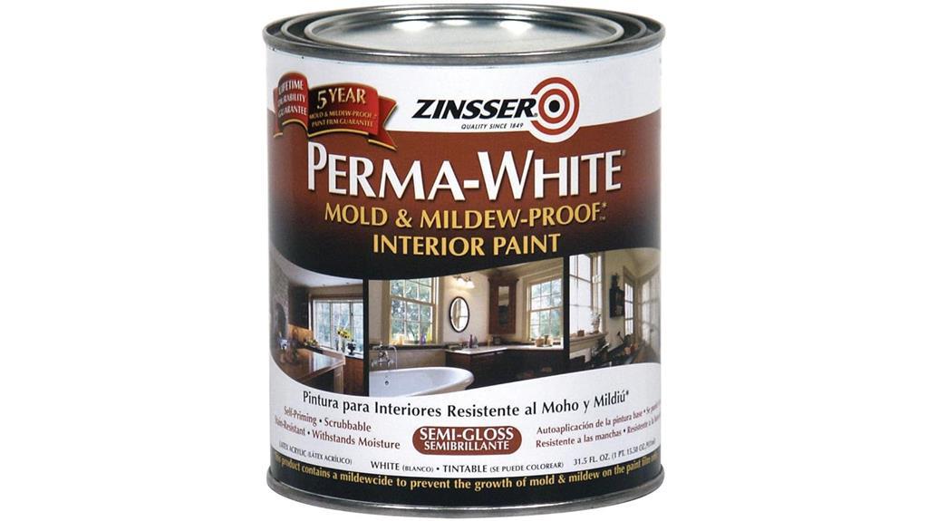 white interior acrylic paint