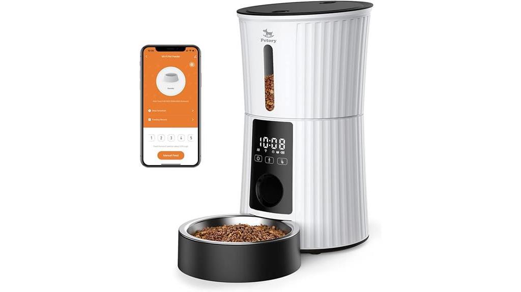 wi fi enabled automatic cat feeder