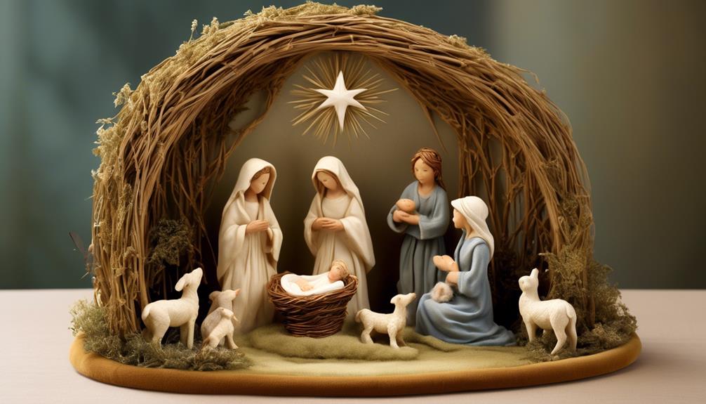 willow nativity set care