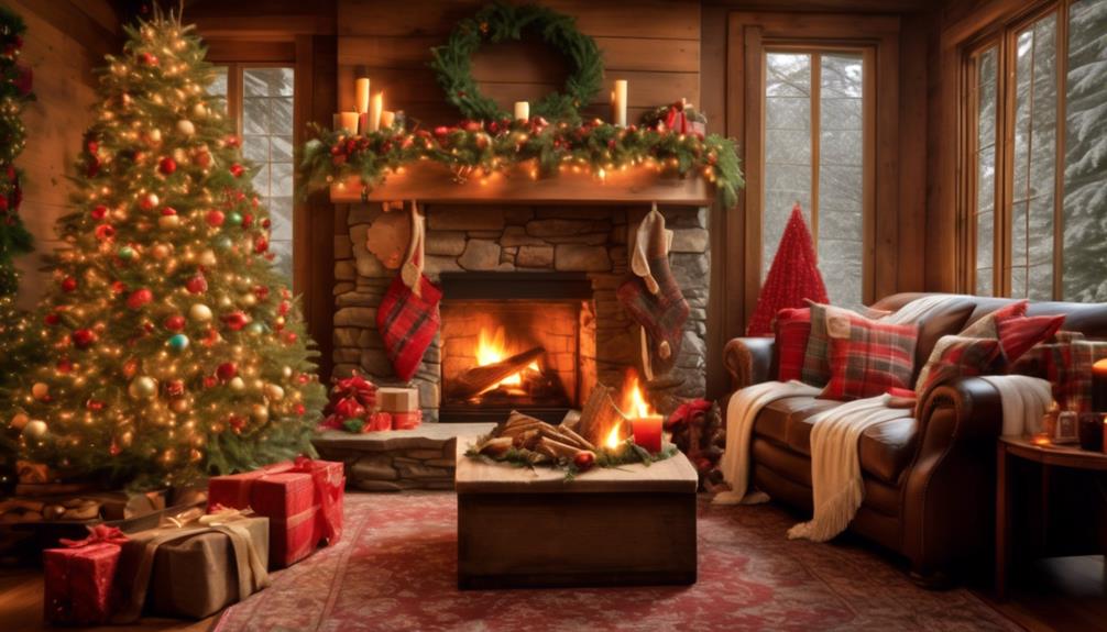 yule logs and hearth warmth
