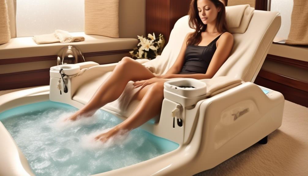compact and relaxing foot spa