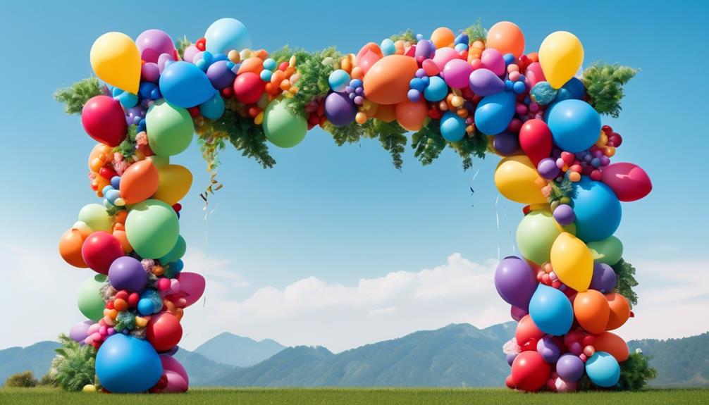 creative and colorful balloon art