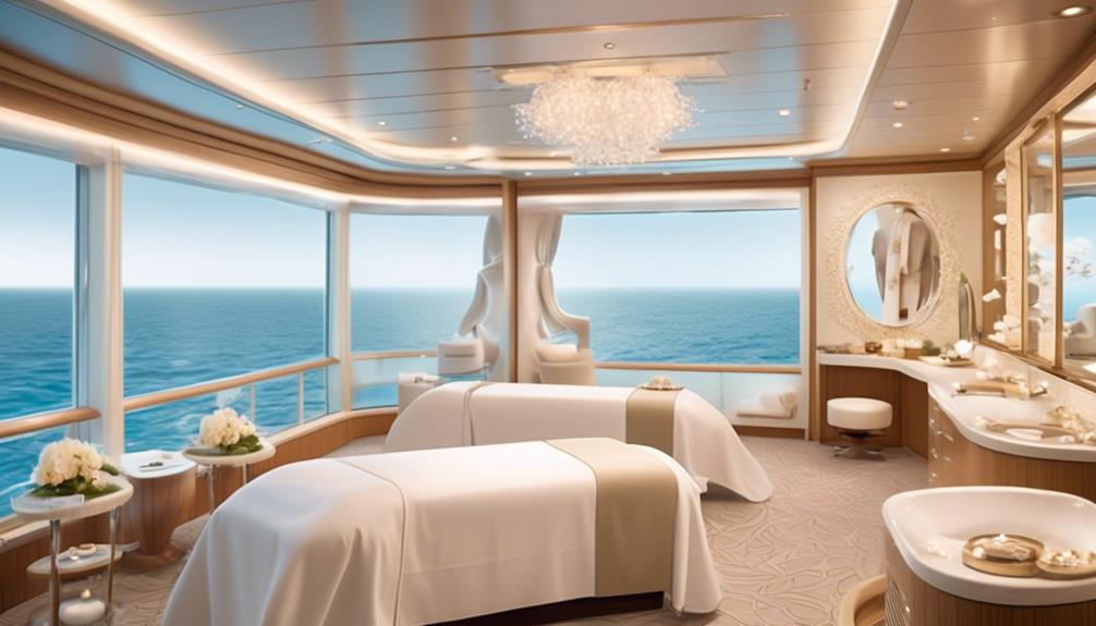 luxury spa treatments at sea