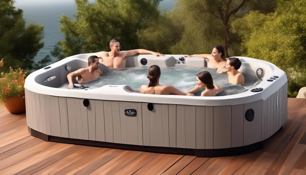 portable spa for six