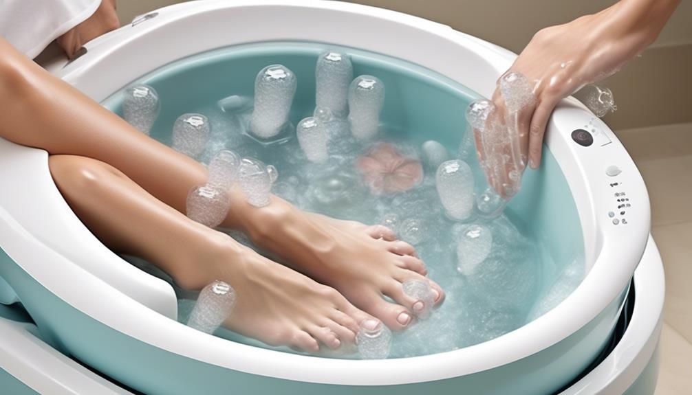 relaxing foot spa experience