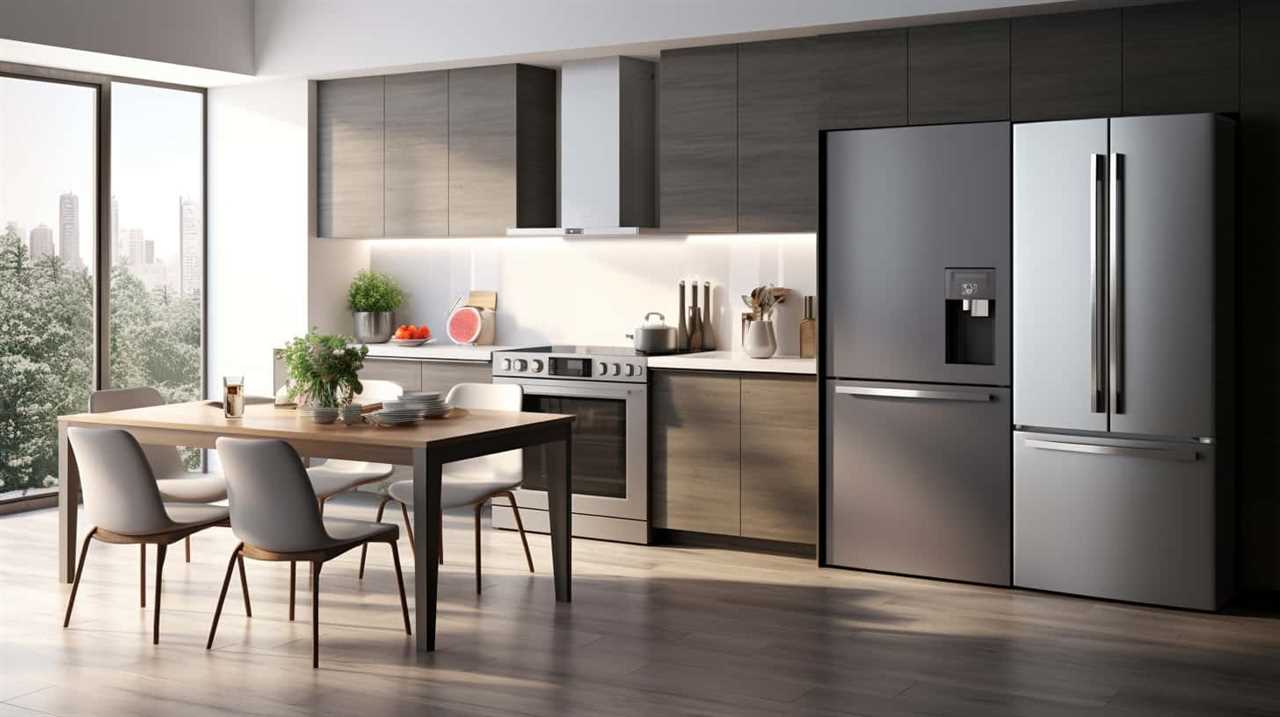 thorstenmeyer A sleek kitchen setting with a modern Midea refri c0f91b34 6d5d 4f3e 9e31 e5fe16d79a4f IP424283 1