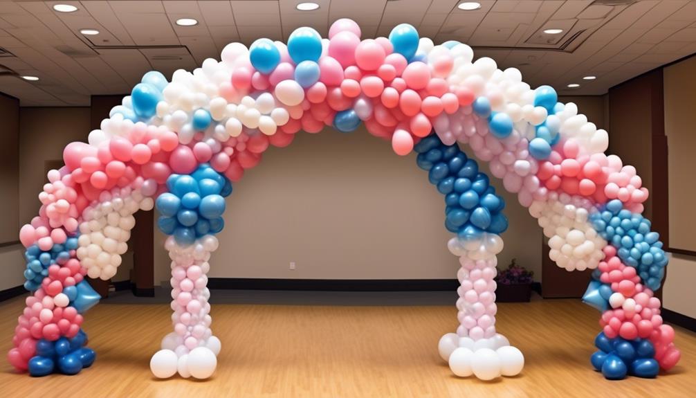 variety of balloon arches