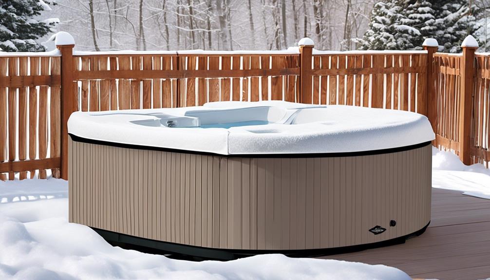 winter ready hot tub cover