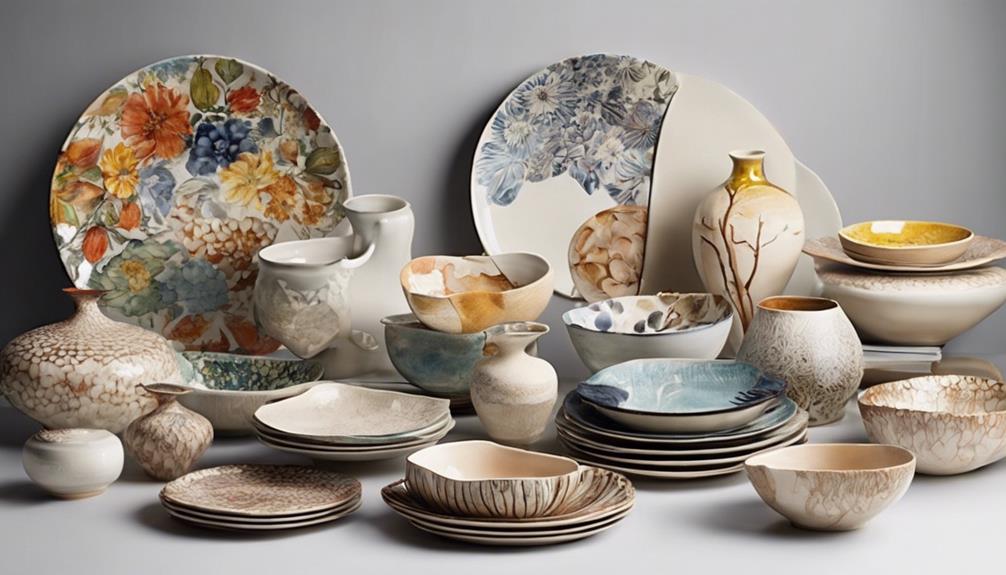 artisan s ceramic collection display