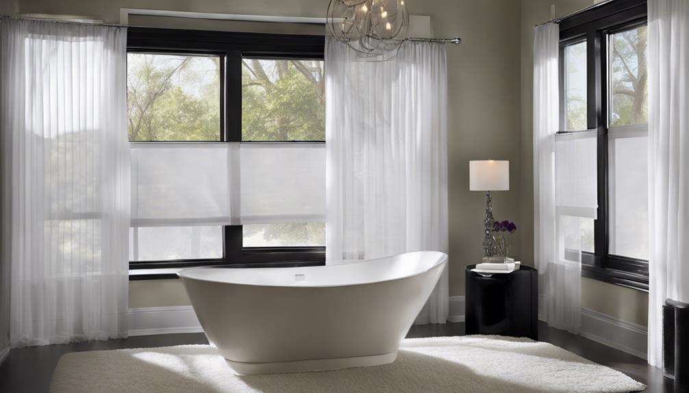 bathroom window treatments for style and privacy