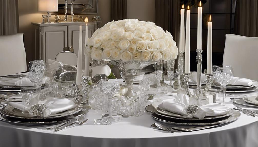 beautifully arranged table settings