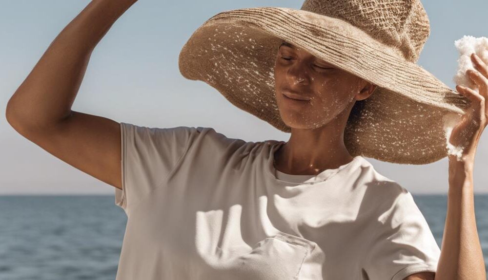 cleaning hats with sweat