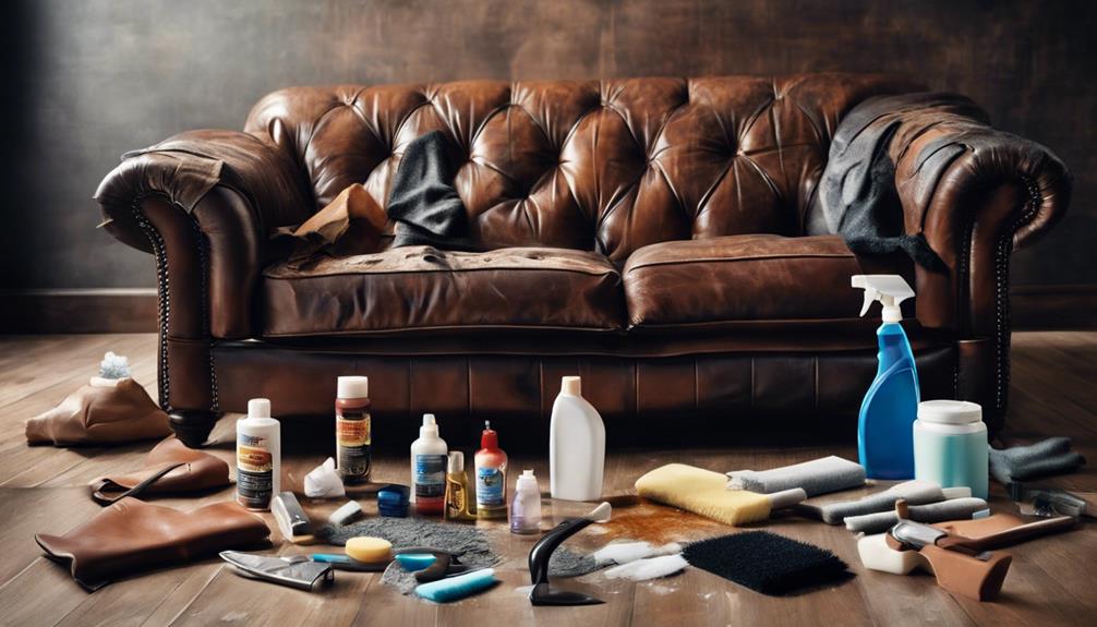 cleaning leather couch effectively