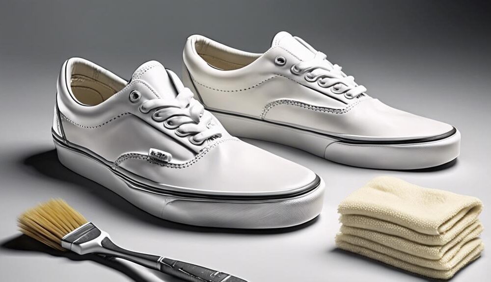 cleaning white vans shoes