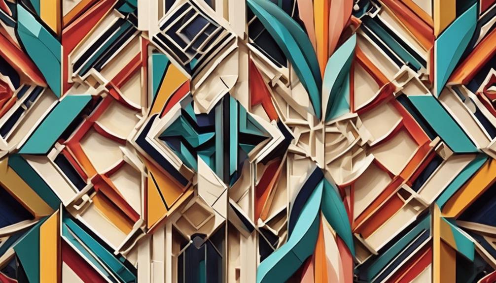 colorful geometric textile designs