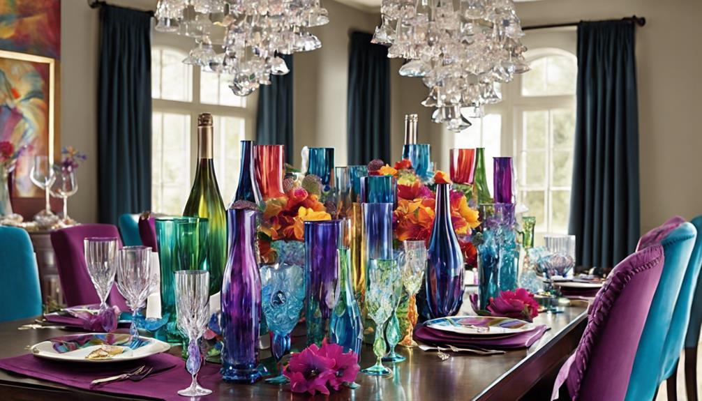 colorful glassware design ideas