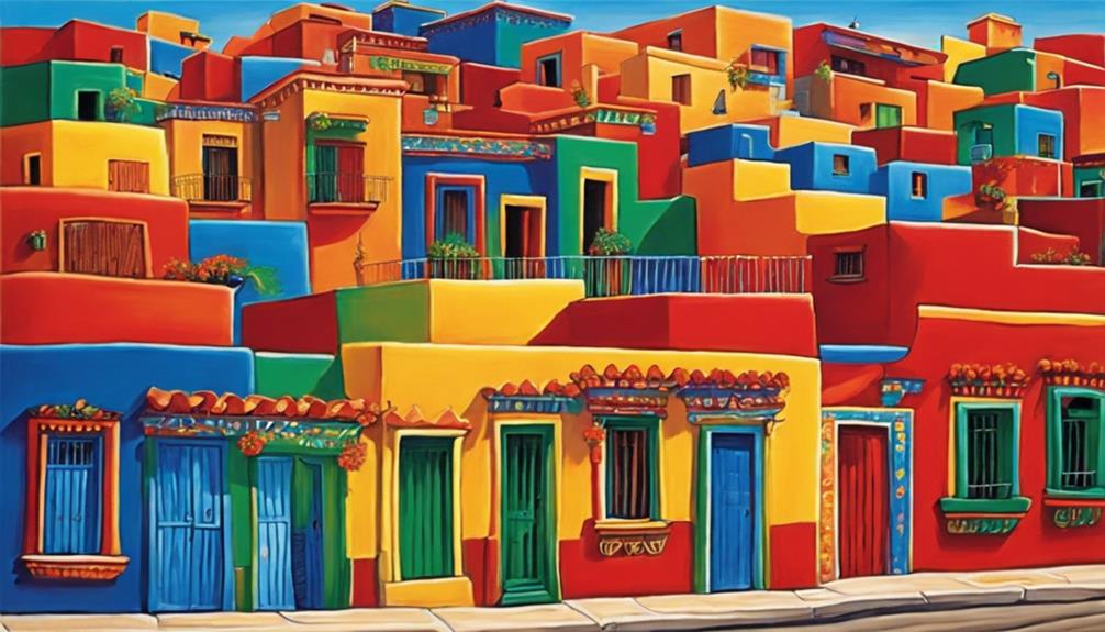 colorful homes in mexico