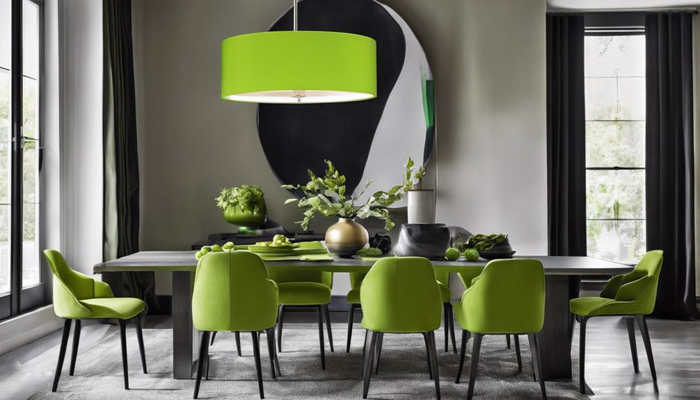 contemporary lime green lights