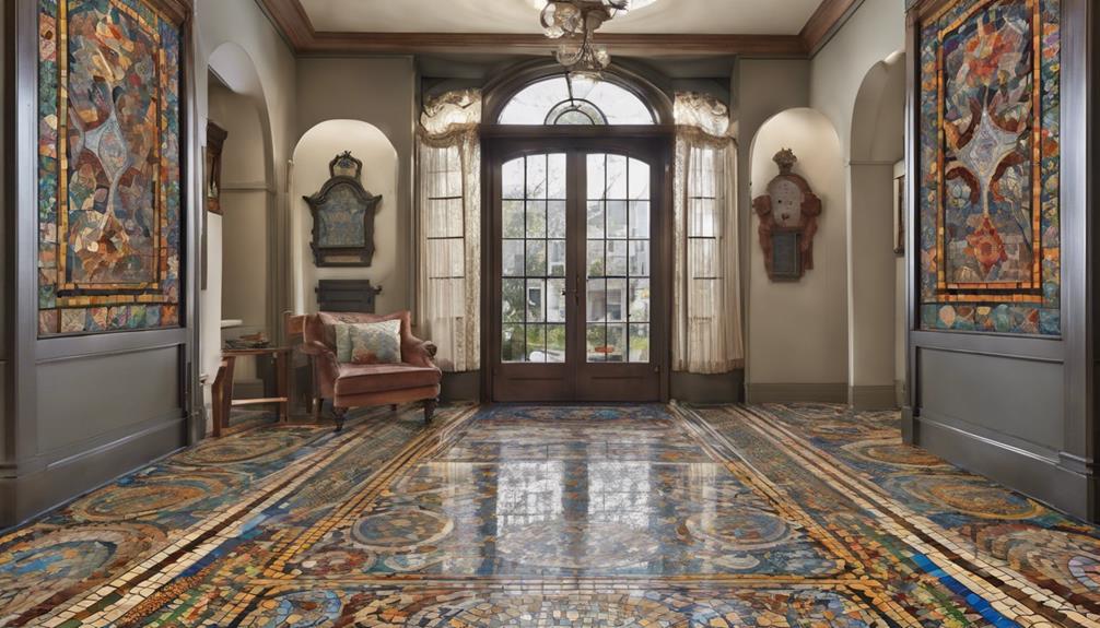 crafting detailed mosaic floors