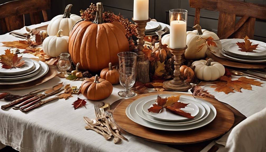 creating a cozy fall tablescape