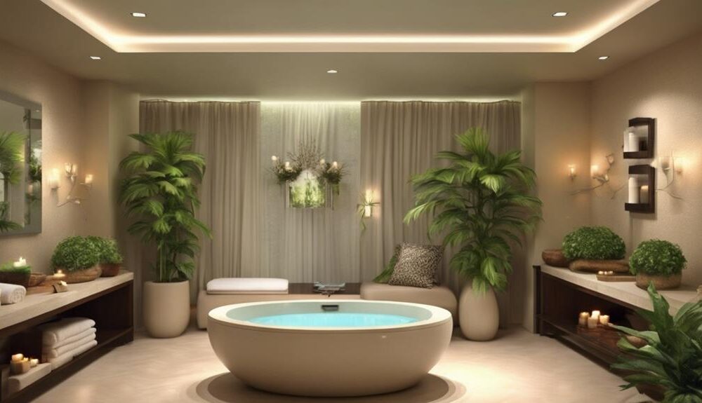 creating a tranquil home spa