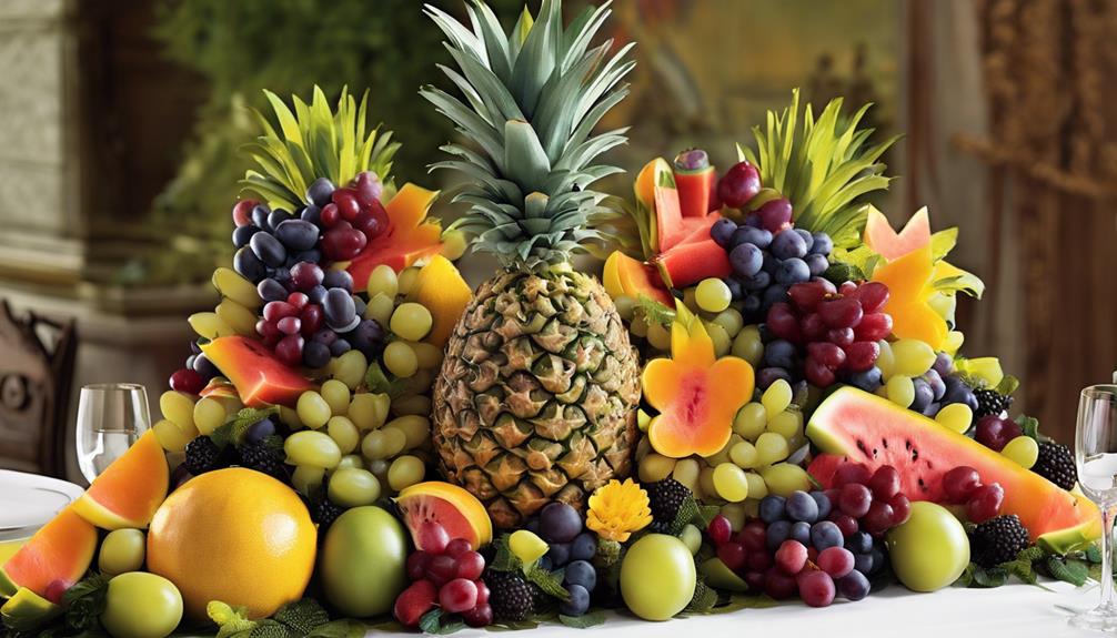 creative fruit arrangements showcased
