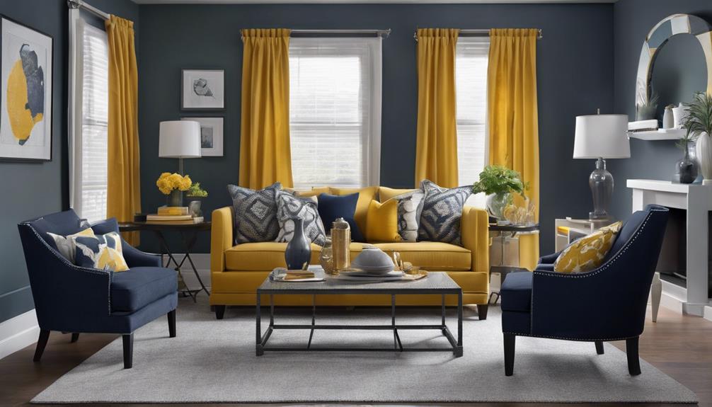 curtain color for gray walls