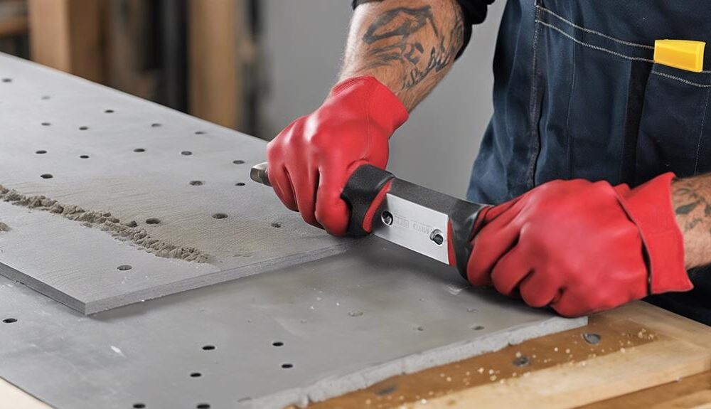 cutting cement backer board