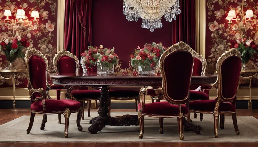 elegant and intricate furnishings