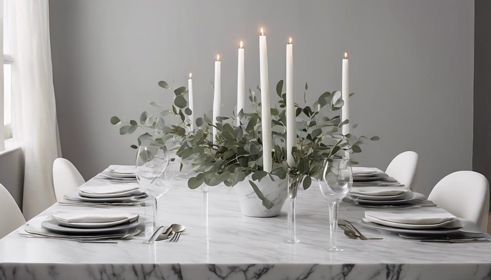 elegant and simple tablescapes