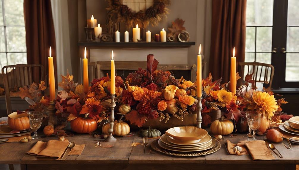 elegant autumn table settings