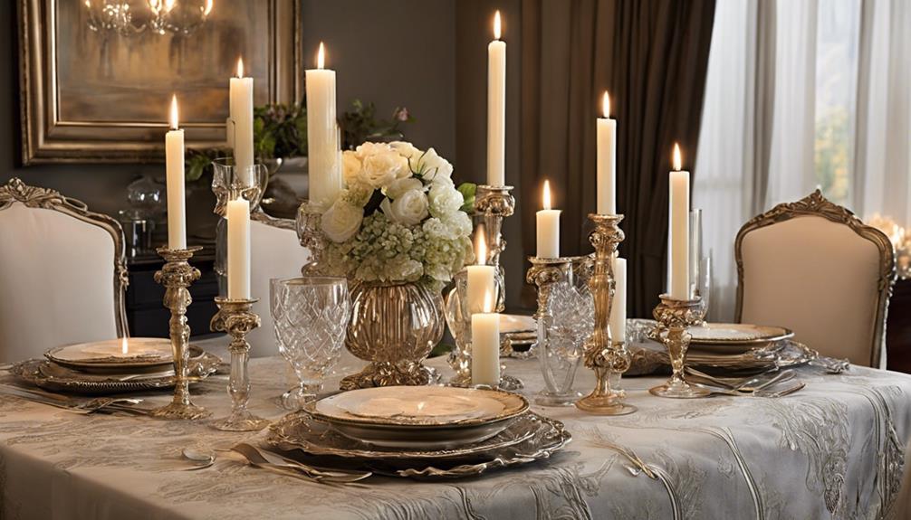 elegant candle arrangements showcase