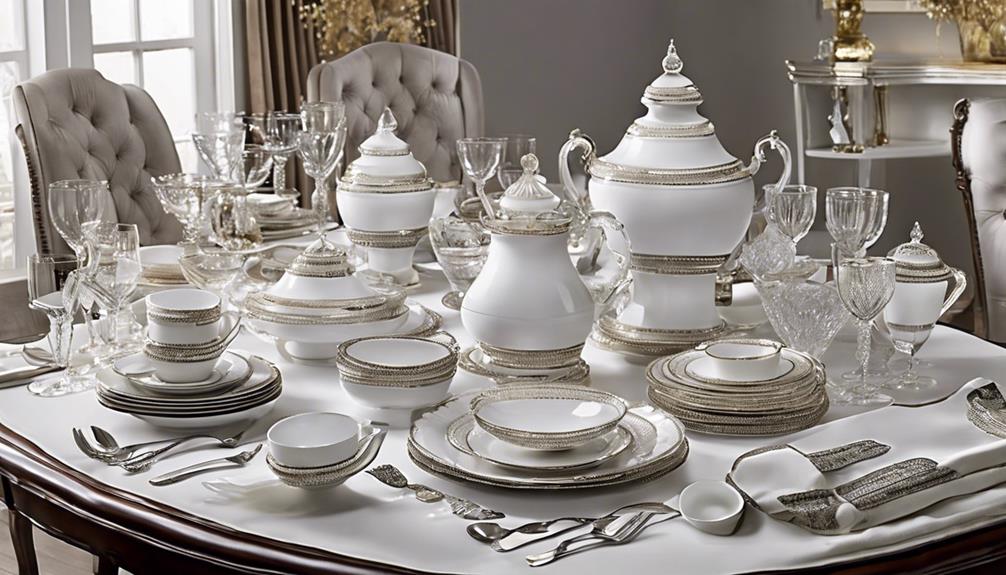 elegant dinnerware sets selection