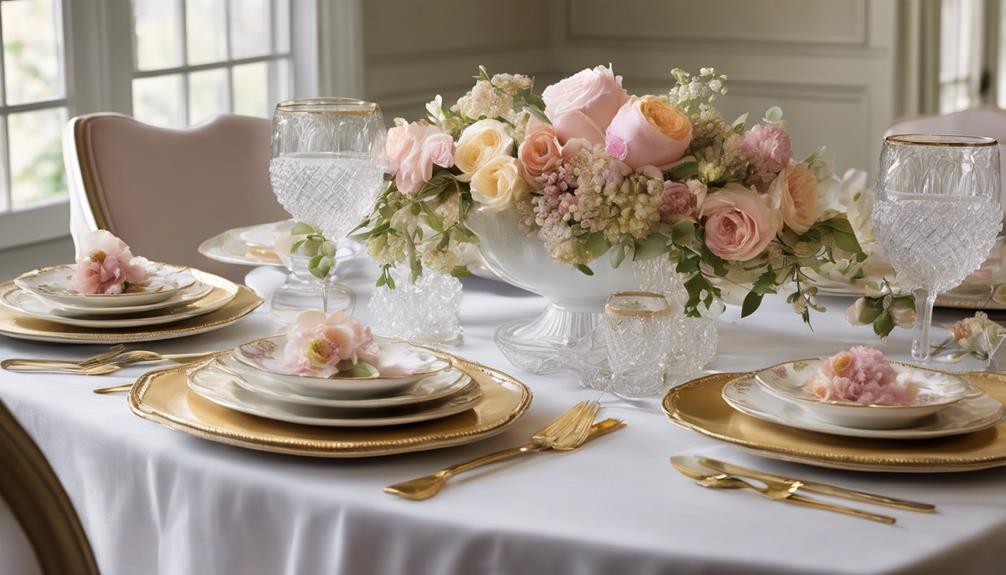 elegant floral breakfast decor