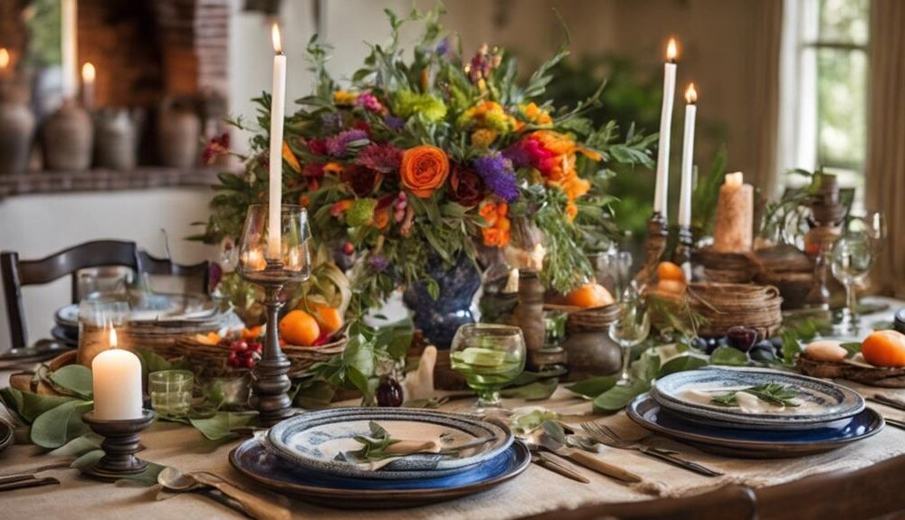 elegant mediterranean table setting