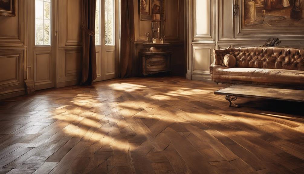 elegant parquet flooring style
