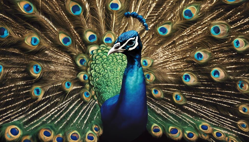 elegant peacock feather design