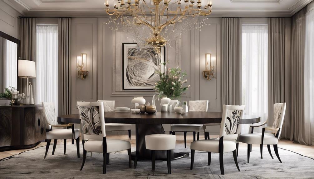 elegant round dining tables