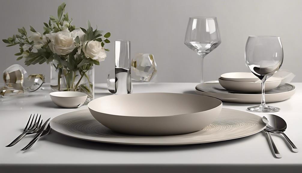 elegant tableware for dining