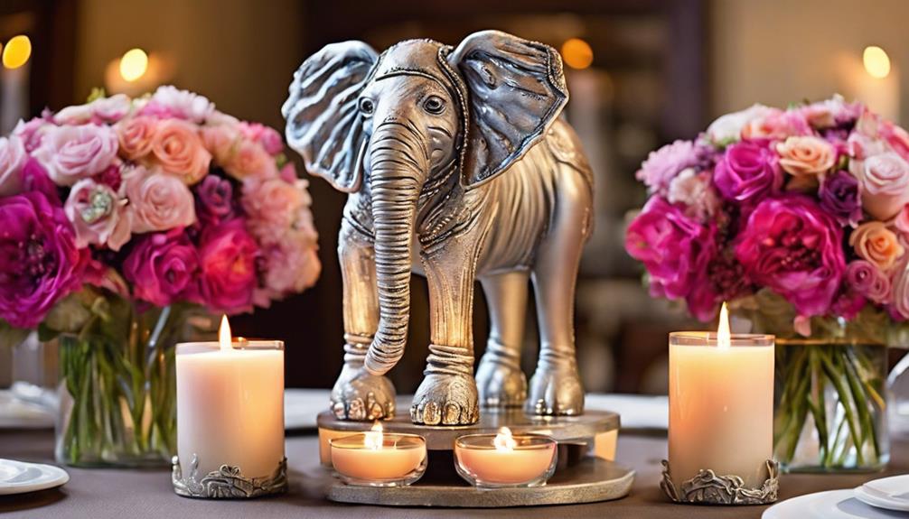 elephant inspired vase centerpiece ideas