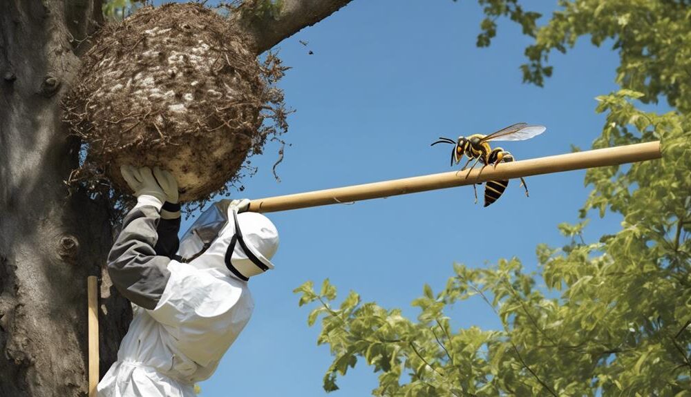 eliminating wasp nests safely