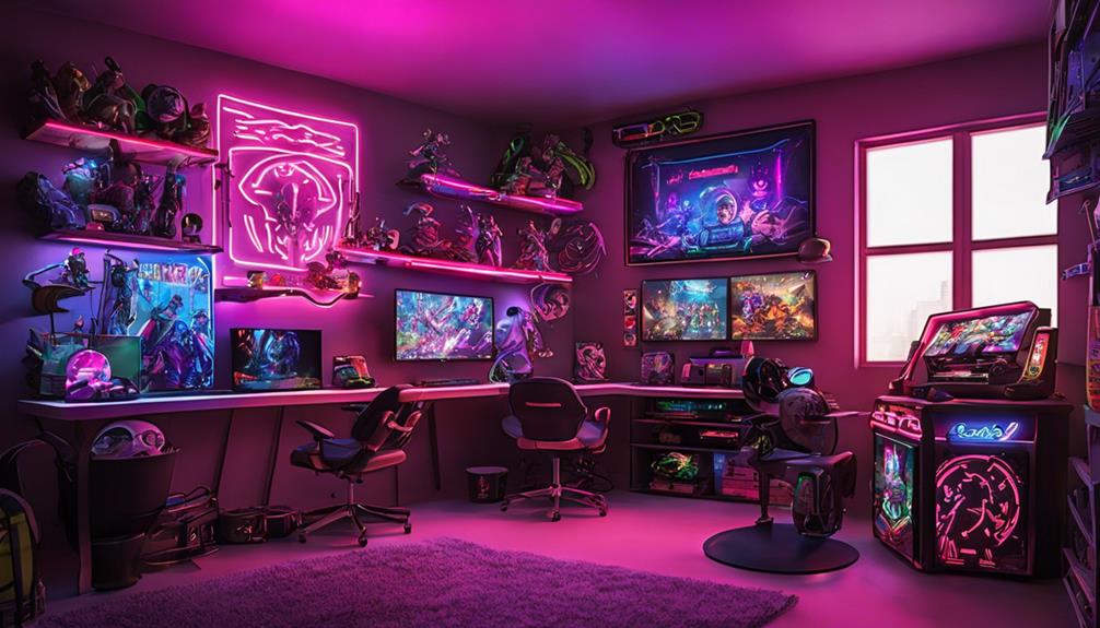 enhance gaming space decor