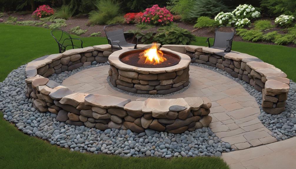 enhance outdoor space with fire pit stones