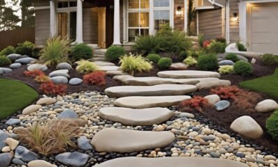 enhance outdoor space with rocks